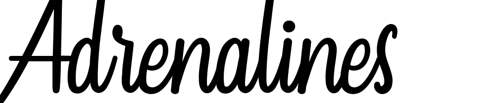 Adrenalines font family download free