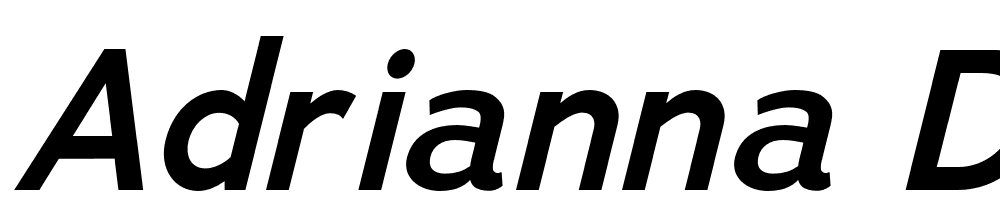 Adrianna-Demibold-Italic font family download free