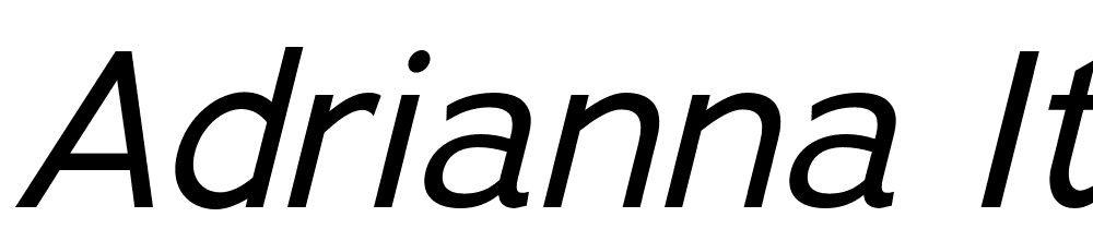 Adrianna-Italic font family download free