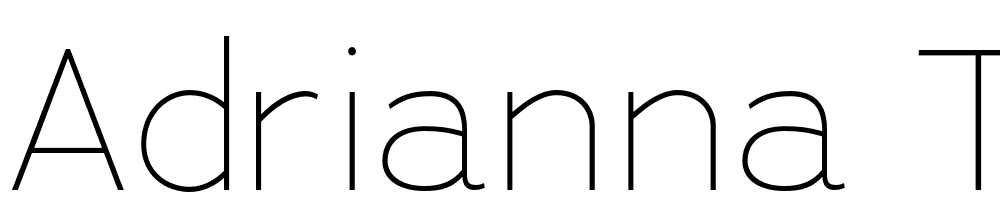 Adrianna-Thin font family download free