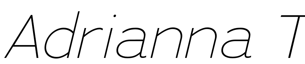 Adrianna-Thin-Italic font family download free