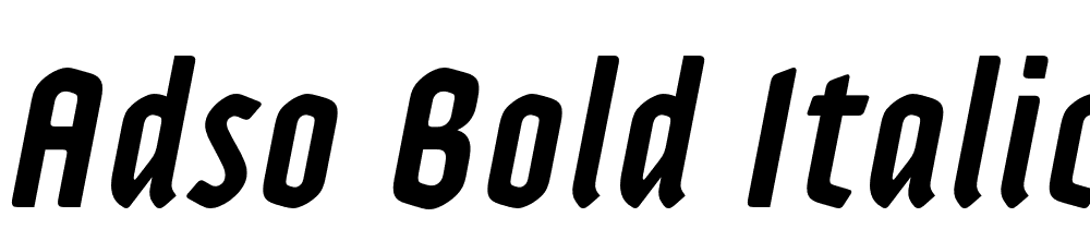 Adso-Bold-Italic font family download free