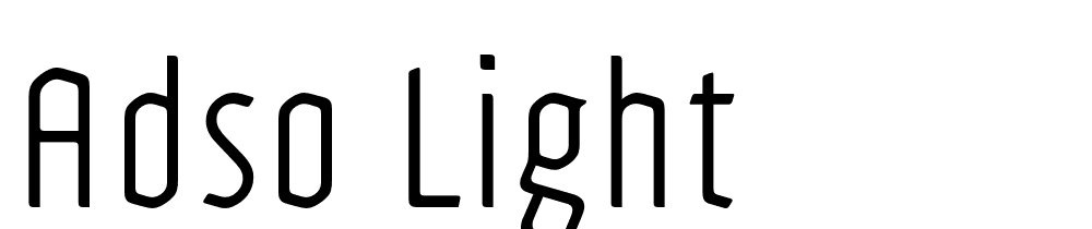 Adso-Light font family download free