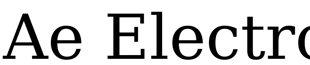 ae_Electron font family download free