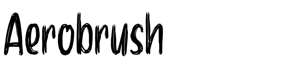 Aerobrush font family download free