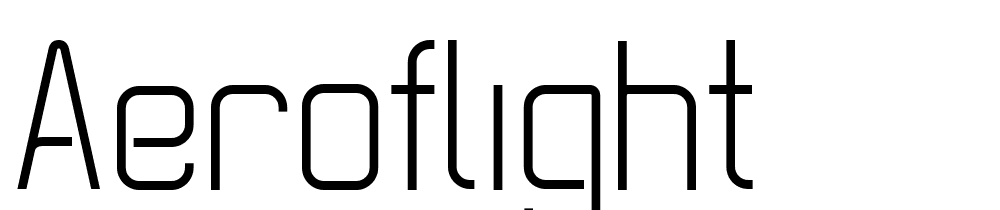 Aeroflight font family download free