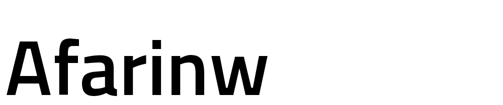 afarinw font family download free