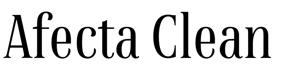 Afecta Clean font family download free