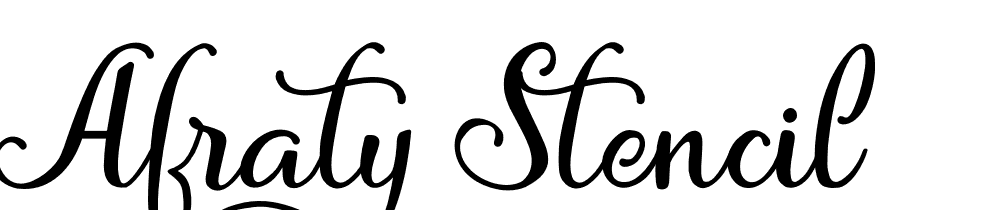 afraty-stencil font family download free