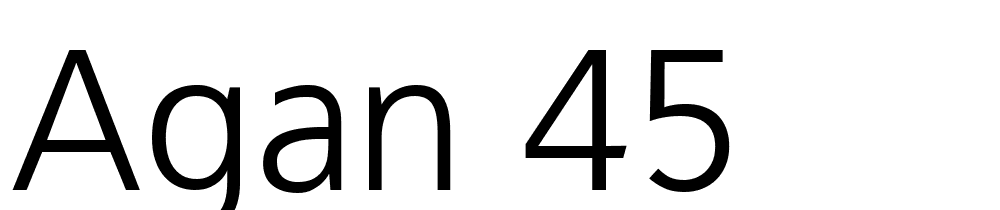 agan-45 font family download free