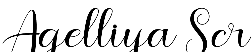 agelliya-script font family download free