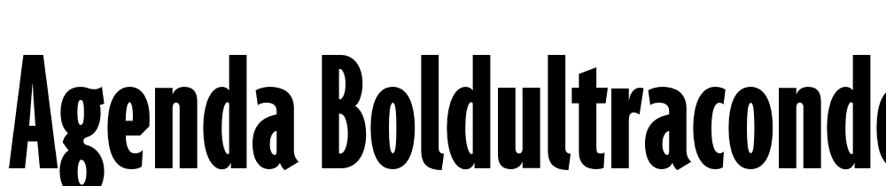 Agenda-BoldUltraCondensed font family download free