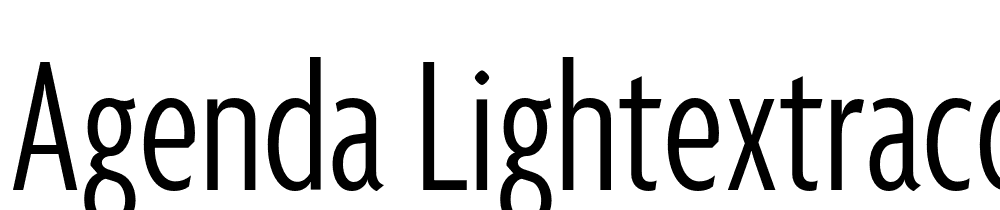 Agenda-LightExtraCondensed font family download free