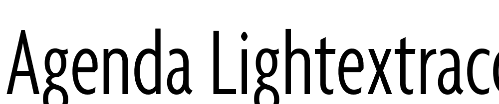 Agenda-LightExtraCondensed font family download free