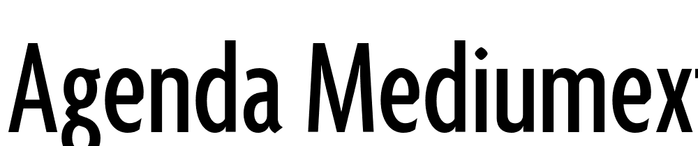 Agenda-MediumExtraCondensed font family download free