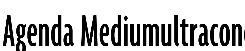 Agenda-MediumUltraCondensed font family download free