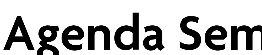 Agenda-Semibold font family download free