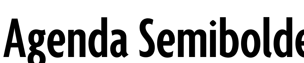 Agenda-SemiboldExtraCondensed font family download free