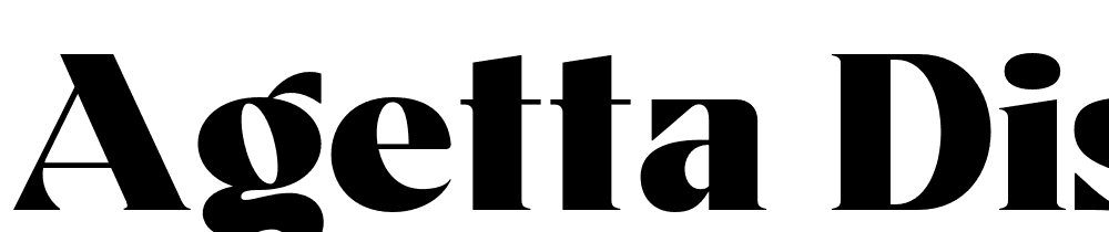 agetta-display font family download free