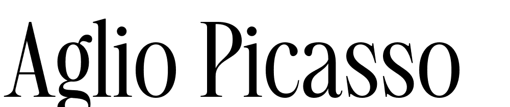 Aglio Picasso font family download free