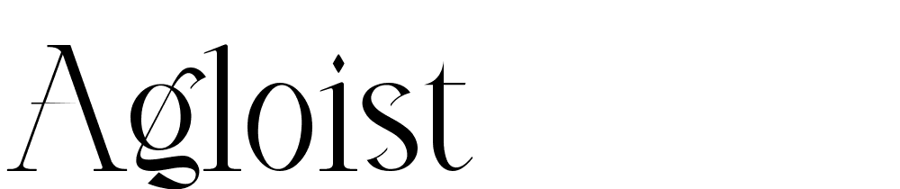Agloist font family download free