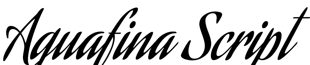 Aguafina Script font family download free