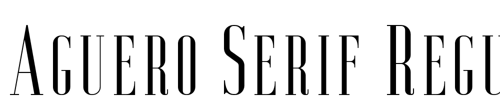 Aguero-Serif-Regular font family download free