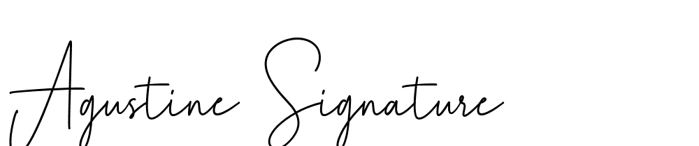 agustine-signature font family download free