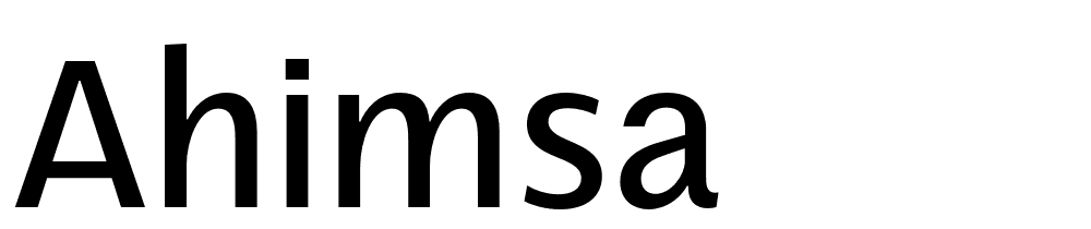 Ahimsa font family download free