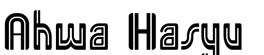 Ahwa-Hasyu font family download free