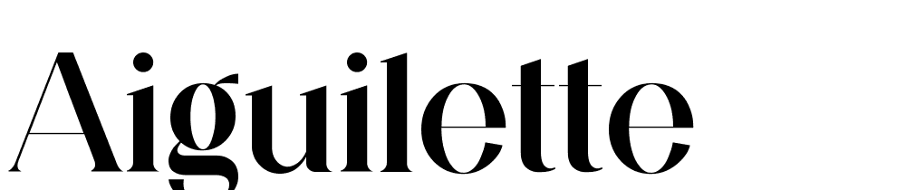 Aiguilette font family download free