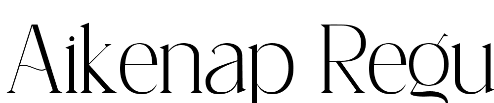 Aikenap-Regular font family download free