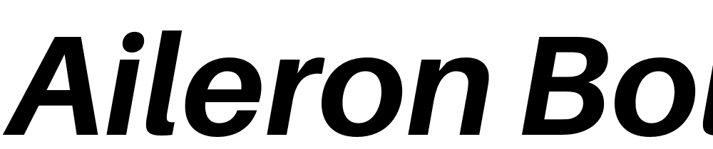 Aileron-Bold-Italic font family download free