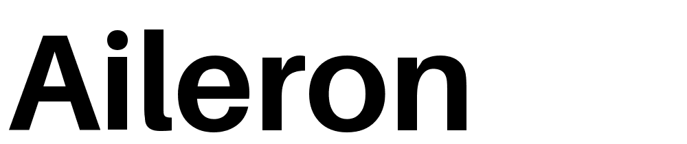 Aileron font family download free