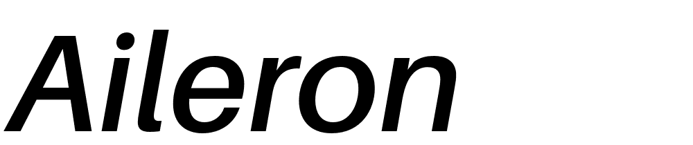 aileron font family download free