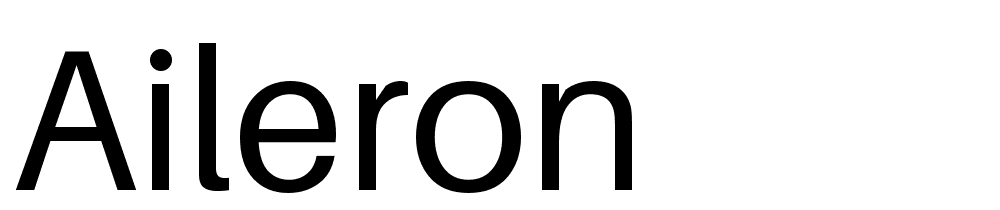 Aileron font family download free