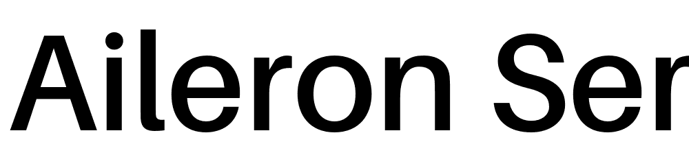 Aileron-SemiBold font family download free