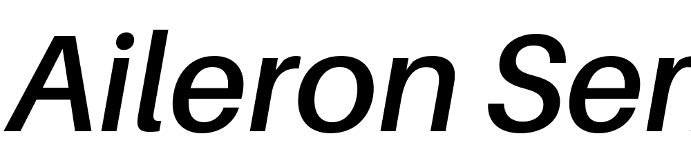 Aileron-SemiBold-Italic font family download free