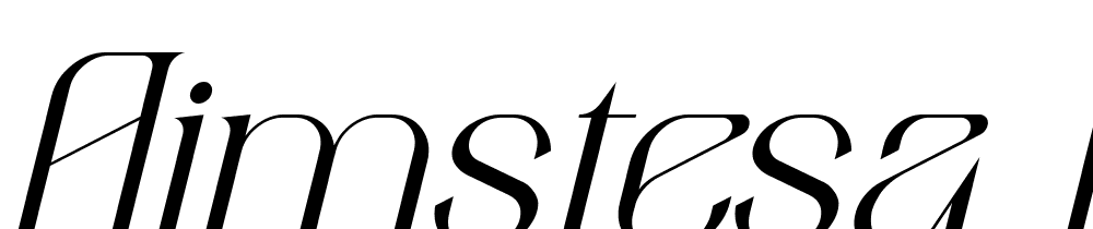 aimstesa-Italic font family download free