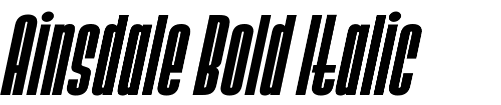 Ainsdale-Bold-Italic font family download free