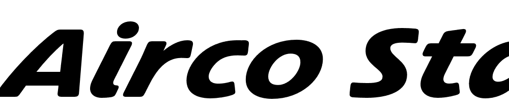 Airco-Std-Bold-Italic font family download free