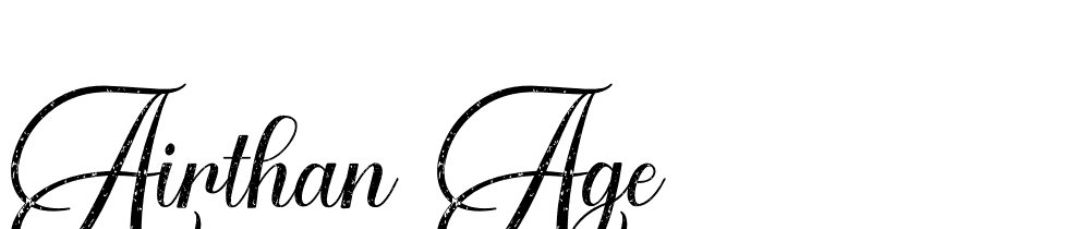 Airthan-Age font family download free