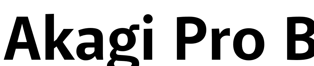 Akagi-Pro-Bold font family download free