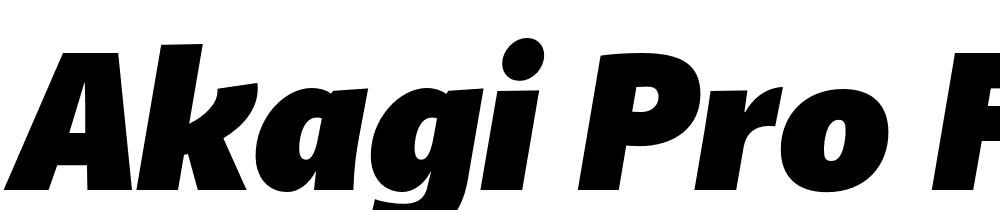 Akagi-Pro-Fat-Italic font family download free