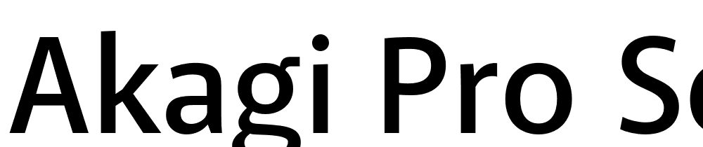 Akagi-Pro-SemiBold font family download free