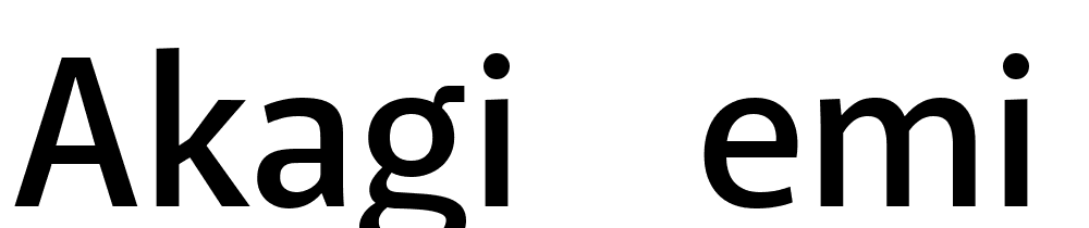 Akagi Semi font family download free