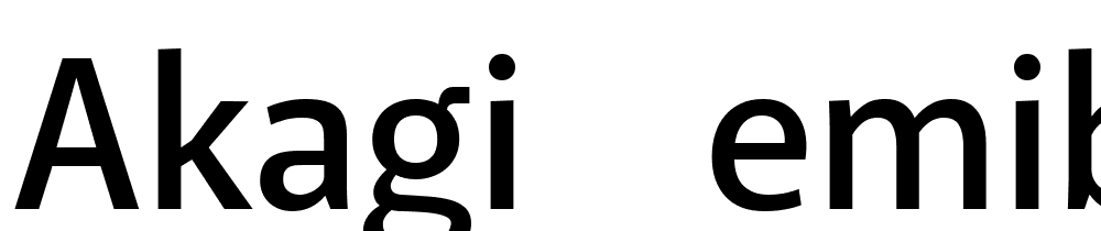 Akagi-SemiBold font family download free