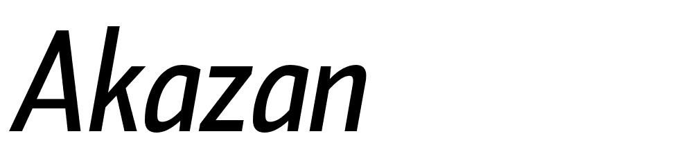 Akazan font family download free