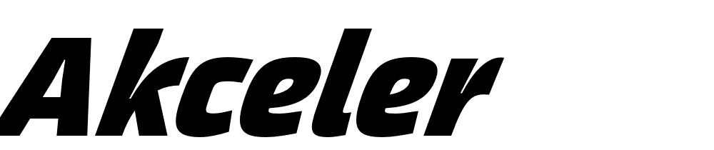 Akceler font family download free