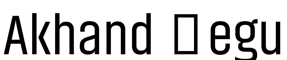 Akhand-Regular font family download free